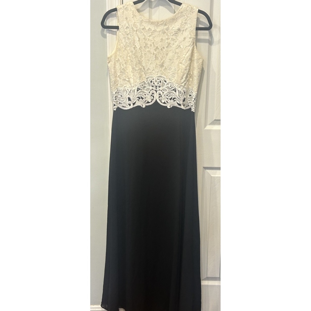 Scott McClintock Lace Formal Dress/Gown Vintage Size 12 Ivory Lace Coquette 80s - Picture 12 of 16